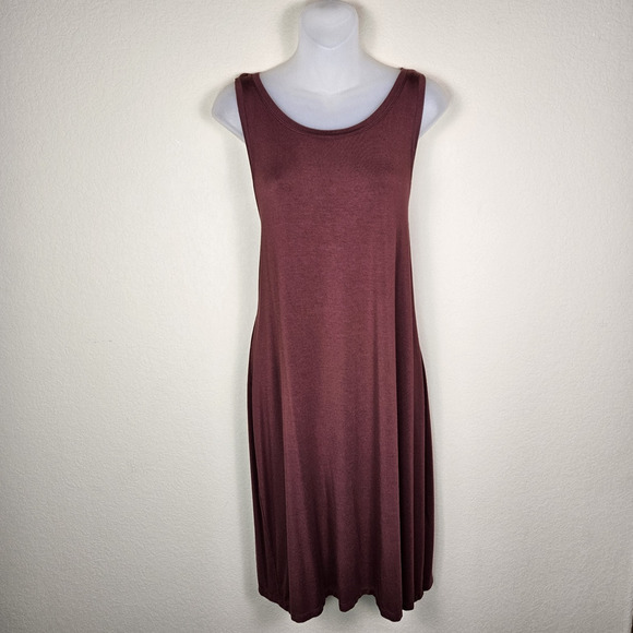 Daily Ritual Dress Women XL Stretch Knit Tank Midi Sleeveless Lightweight Casual - Picture 1 of 12